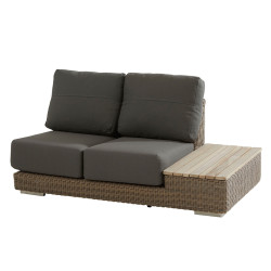 4 Seasons Outdoor | Loungebank Kingston 2-zits Links | Pure-Teak